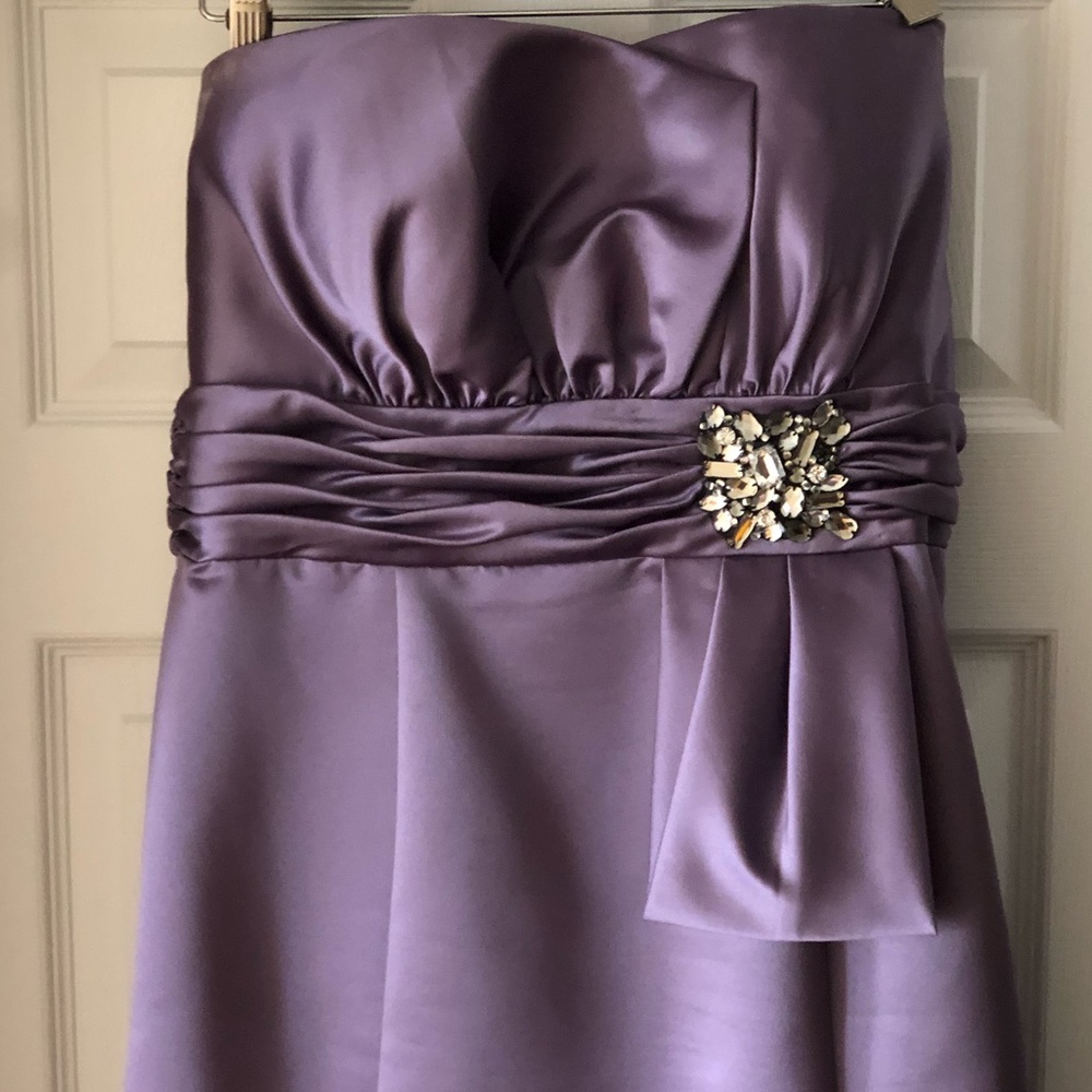 Bari Jay strapless evening gown